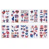 Party Supplies American Flag Tatueringar Independence Day Face Arm Makeup Stickers Body Art United States Convient