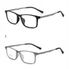 Occhiali da sole alla moda Montature in plastica Occhiali da vista in titanio Occhiali da vista semplici e comodi da uomo Occhiali da miopia flessibili leggeri da donna 9827