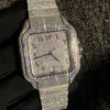 Diamond horloge hoogwaardige ijskoude horloge automatische 2824 beweging 40 mm 8 kleur zilveren rosé goudblauwe wijzerplaat waterdichte roestvrijstalen FR7256550