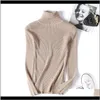 스웨터 여성 의류 의류 드롭 배달 2021 판매 봄 여성 니트 터틀넥 스웨터 캐주얼 소프트 - 나이프 점퍼 패션 슬림 FEM