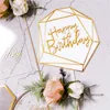 Stobag 10st Grattis på födelsedagen Infoga tårta plugin / kort Fllower Lron Baby Shower Cake dekoration Tillbehör Verktyg Bakning Jul 210602