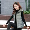 Women's Vests Sleeveless Jacket Pockets Double Side Wear Ladies Hooded Zipper Cotton Padded Slim Female Waistcoat Fashion 2022 Stra22