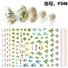 Nail Art autocollant encre fleur 3D décoratif décalcomanie grande ceinture adhésif Animal plante Fruit lettre vert rouge Rose Art bricolage été