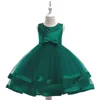 2021 Yay Boncuk Kızlar Için Gelinlik Akşam Parti Nedime Çocuk Giyim Prenses Elbise Balo Kostüm 8 10 Yıl Q0716