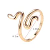 1 шт. Новое кольцо для женщин девушки змея мода мужчины ювелирные изделия винтаж древний серебряный цвет панк-хип-хоп регулируемый бого модные кольца G1125