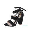 Gladiator Sandals Summer High Heels Platform Ankel Remskor Kvinnor glider på Peep Toe Pumpar Casual Plus Size 43