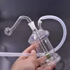 Brûleur à mazout en verre populaire Bong Hookah Inline Matrix Percolator Beaker Bongs Meilleur cadeau pour les outils de fumeur Recycler Dab Rig le moins cher DHL gratuit