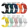 New 20mm Wristband Silicone Strap for Samsung Galaxy Watch Active SM-R500 Huami Amazfit Gear Sport Ticwatch 2 Replacement Watch Bands 22mm