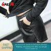 autumn winter women's leather shorts black high waist korean plus size PU panties female for 210428
