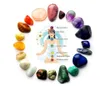 2022 new Loose 7pcs/set Reiki Seven Chakra HealingNatural Stone Tumbled Irregular Polishing Rock Quartz Yoga Energy Bead Decoration