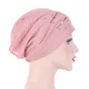 Solid Cotton Inner Caps Summer Thin Lace Turban Soft Glitter Muslim Women Turbante Bonnet Wrap Head Hijab Under scarf Cap