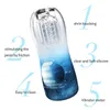 Nxy Men Masturbators Flesh Vibrating Light Massager Vagina Real Pussy Male Sex Masturbation Adults Toys Male Pussys Masturbator Cup for 18+ 1214