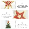Decorações de Natal 2pcs Árvore Chic Star Topper Decoração de Moda Xmas Ornamentos