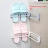 Clothing Storage & Wardrobe Shoe Rack Toilet Home Rotatable Slippers Organizer Wall Mounted Shelf Moisture Proof Self Adhesive Punch Free Fo