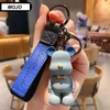 New Trendy Nordic Bow Tie Bear keychain Personalized Key Bag Pendant Couple Accessories Creative Gifts