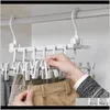 Hangers Kledingrekken Huishoudelijke Organisatie Tuin 3D Ruimtebesparende Magic Clothes Hanger Met Haak Home Tools Closet Organizer Rack DRO