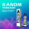 Fumot 100% Authentic Disposable E Cigarette RandM Tornado 6000 Puffs Vape Pen With Prefilled 12ml Pod Device with 30 colors