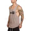 Mięśni faceci odzież siłownia Tank Top Mężczyźni Canotta Bodybuilding Ubrania dla Męskie Stringer Tank Tops Fitness Singlets Man Koszula 210421