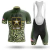 2022 US Army Cycling Team Jersey Bike Shorts BIB Zestaw Ropa Ciclismo Mens Mtb Shirt Summer Pro Rowlling Maillot Bottom Ubranie 285i