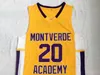 Montverde Academy Eagles High School 20 Ben Simmons Jersey Hommes Basketball Team Couleur Jaune Cousu Et Couture Sports Pur Coton Respirant Bonne Qualité