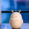 Lovely Deer Air Humidifier USB Ultrasonic Cool Mist Maker Fogger LED Light 3 in 1 Mini Aroma Diffuser Essential oil Humificador 210709