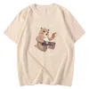 CREWNECK VINTAGE MAN T-shirts Spring Summer T-Shirt Bear Eat Pizza Jak wycinam węglowodany nadruk górne koszulki marki Mężczyzna Y0809