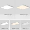 Luces de techo Lámpara rectangular LED moderna para dormitorio Cocina Baño Montaje en superficie Control remoto Accesorios de iluminación interior Hogar