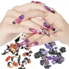 Adesivos decalques unhas misturadas 12 formas acessórios de arte de halloween 3d 50pcs unhas decorações manicure ferramenta feita artesanal prud22