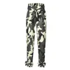 Hög midja byxor mode 2019 camo byxor kvinnor lastfjäder byxor lösa jogger byxor sweatpants sashes streetwear 2xl byxa Q0801