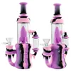 Hookahs Shisha Hookah Display Silicone Water Smoking Pipe Hose Joint with Glass Bowl Dab Rig Tobacco