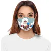 Maschera unisex Pupazzo di neve cartone animato 3D Maschere auricolari traspiranti lavabili con stampa natalizia