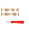 30pcs/Set Brass Valve Cores Repair Kit Tools Remover Multi-Function 4 Way For Car Bike Bicycle Motorcycle Truck Tire Repairs Tool