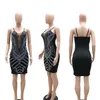 Casual Dresses Rhinestone Sparkly Födelsedag Klänning För Kvinnor Sexig Glitter Långärmad Mini Night Club Party Celebrity Bodycon Bandage