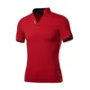 Polos pour hommes Chemise pour hommes Hommes Casual Laiso Broderie Coton Hommes Manches courtes Haute quantité Col en V