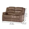 2 Seater Sofa Cover Suede All-Inclusive Rocker Water Repellent Recliner Slipcover Couch s High Elastic Solid Color 211207