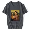 Men039s tshirts Mona Lisa Harajuku estetiska roliga t -shirt kvinnor vintage grunge tshirt 90s tshirt mode streetwear topp tee 7433630