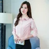 arrived Professional women clothing office lady long sleeved blouse fashion shirt female bottoming solid tops D177 30 210506