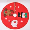Dekens Non-Woven Stof Kerstboom Rok met Santa Claus Sneeuwvlok Patroon Bodemdecor Party Supply Mazi888 Deken