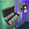 DJ Uplighting Stage Light 6x18W 6in1 RGABW УФ-светодиодная аккумуляторная батарея PAR Wireless UP Highs Wi-Fi Удаленный для свадьбы 10 шт. С полетом