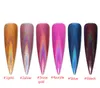 Qualité 3D Holographique Nail Laser Poudre Rainbow Nail Art Glitter Chameleon Chrome Poudre Pigment Manucure Nail Gel Polish Glitter Dust