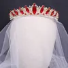 KMVEXO Crystal Bridal Tiaras Crown with Combs Pagewan Diadema Collares Princess Headpieces Wedding Hair Akcesoria 220224