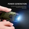 Zaklampen Torches Draagbare Solar Hand-Cranked LED Mini Power Generation Multifunctionele Outdoor Small Lamp