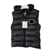 designer mens hooded down vests jackets flocking badge jacket vest outerwear221k