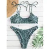 Women's Swimwear 2021 Summer Sexy Wave Point Beachwear Bikini High Waisted Two Piece Split Swimsuit Costume Da Bagno