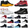 12s hommes chaussures de basket-ball 12 Reverse Flu Game Dark Concord Triple noir Indigo Royal rouge mens trainer athlétique sneaker taille 7-13