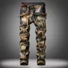Denim Designer Hole Jeans de alta calidad rasgados para hombres Tamaño 28-38 40 42 Otoño Primavera HIP HOP Punk Streetwear 211111
