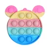 Bubbles Fidget Toys Style Coin Purse Super Cute 8 Colors Silicone Kids Coins Bag Mini Wallet Zipper Bags