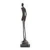 Walking Man Staty Bronze av Giacometti Replica Abstract Skeleton Sculpture Vintage Collection Art Home Decor 210329301a
