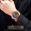 Skmei Orologi automatici Mens Hollow Orologi da polso meccanici Uomo Punto luminoso Orologio colorato Ora Moda Montre Homme 9194 Q0524