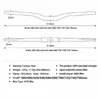 Componenti del manubrio della bici Parti di montagna del manubrio MTB della bicicletta in fibra di carbonio 3K lucida per diametro stelo 31,8 mm Larghezza 580 mm - 760 mm